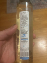 Back label for Messino White Wine Vinegar with Basil