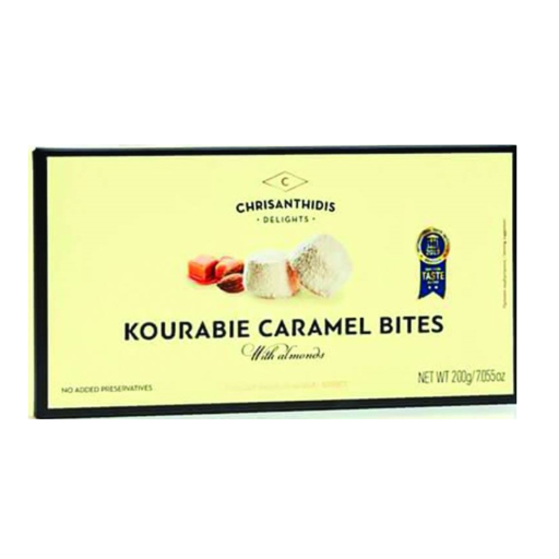 Christanthidis Kourabie Caramel Bites with Almonds and Brown Sugar