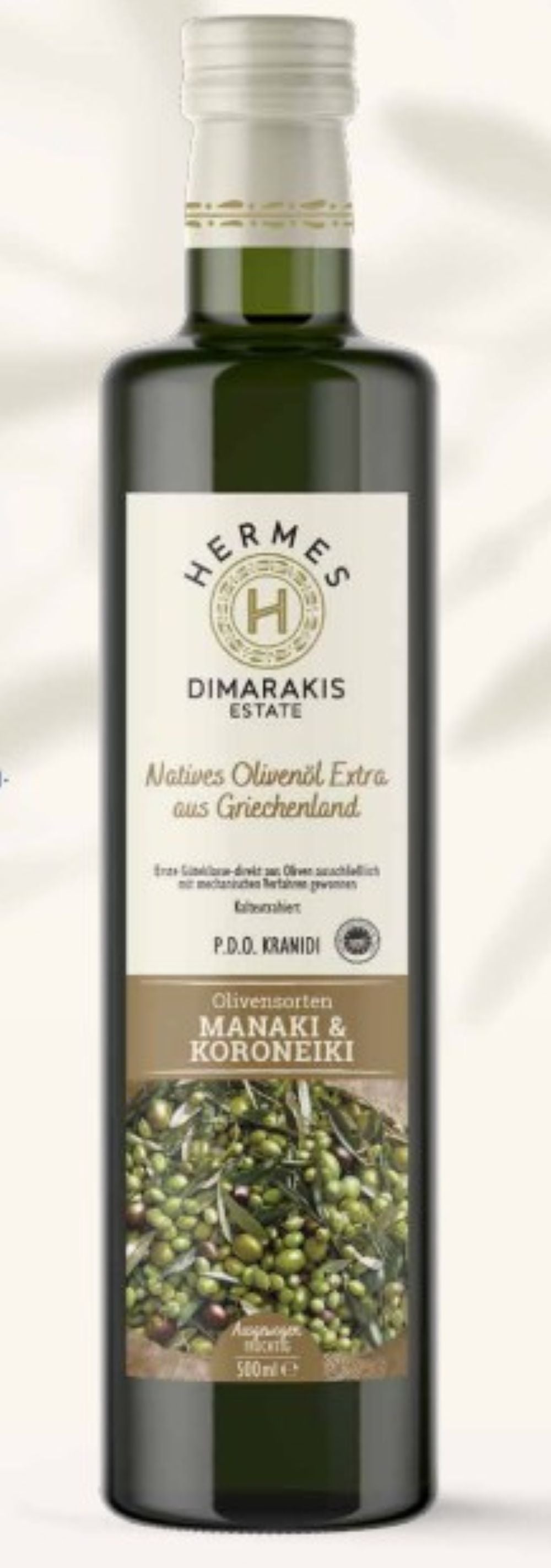 Hermes Dimarakis Extra Virgin Olive Oil, 500 ml | Manaki & Koroneiki Blend, Greek EVOO