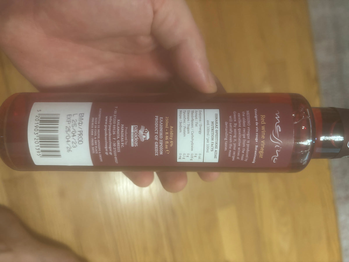 Messino Red Wine Vinegar, 250 ml