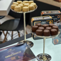 Chrisanthidis Choco Cookies with Milk Chocolate Coating and Almonds