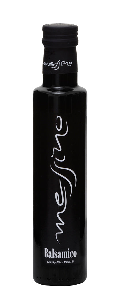 Front of bottle of Messino Balsamic Vinegar
