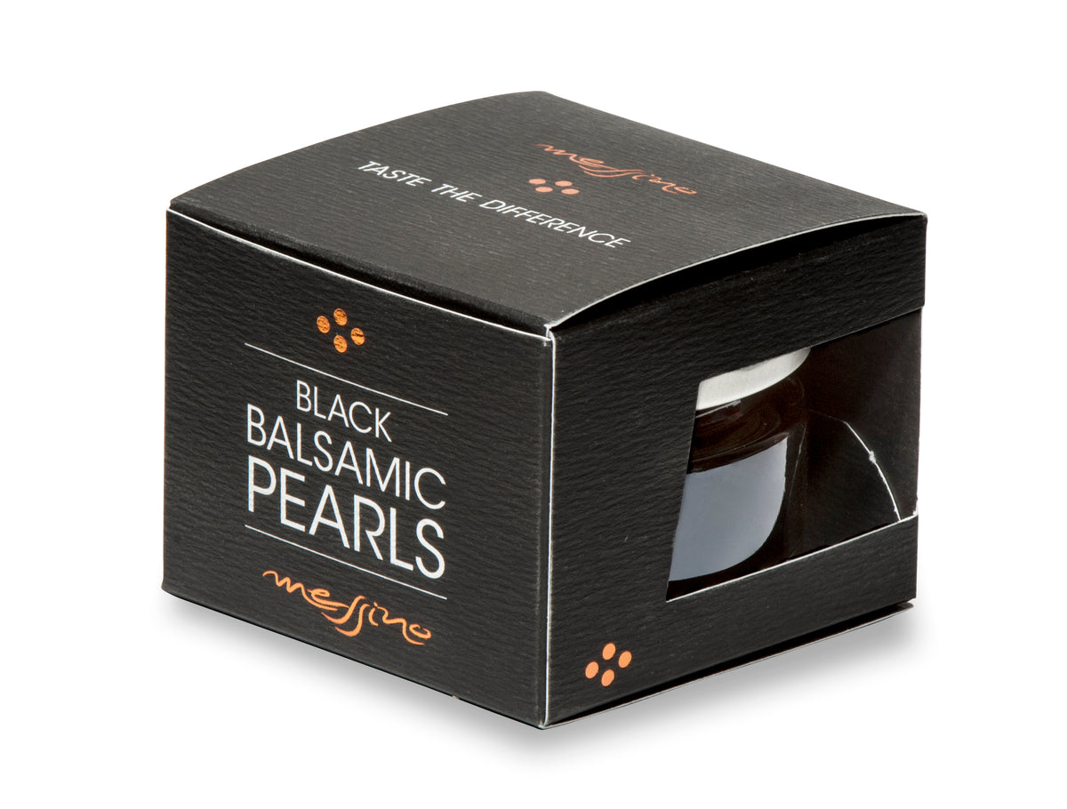 Box of Messino Black Balsamic Pearls