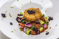 Summer salad topped with Messino Pearls
