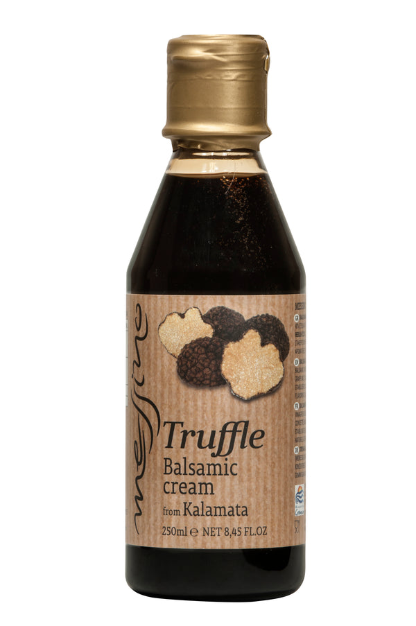Front label of bottle of Messino Balsamic Glaze with Truffle