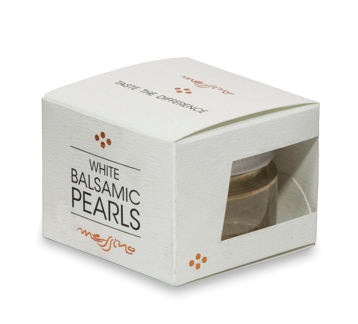 Box of Messino White Balsamic Pearls